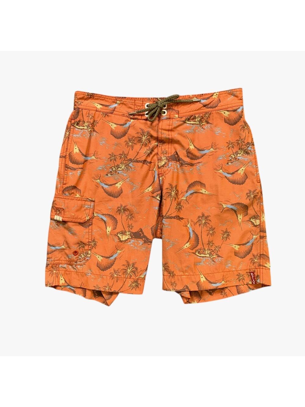 Tommy Bahama Board Shorts Mens M Cotton Blend Brief Lined‎ Beach Swim Fishing
